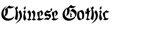 Chinese Gothic.ttf