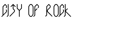 CITY OF ROCK.ttf