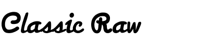 Classic Raw.ttf