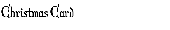 Christmas Card.ttf