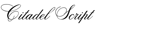 Citadel Script.ttf