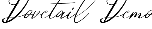 Dovetail Demo.ttf