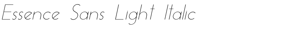 Essence Sans Light Italic.ttf