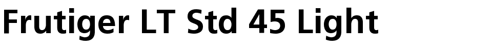 Frutiger LT Std 45 Light.ttf