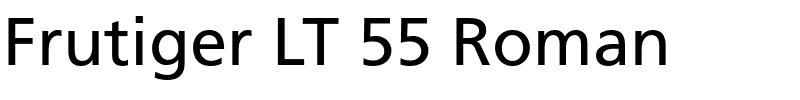 Frutiger LT 55 Roman.ttf
