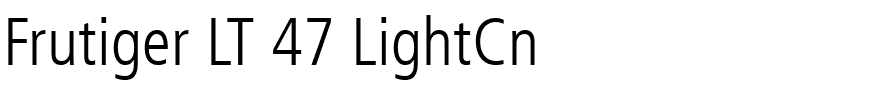 Frutiger LT 47 LightCn.ttf