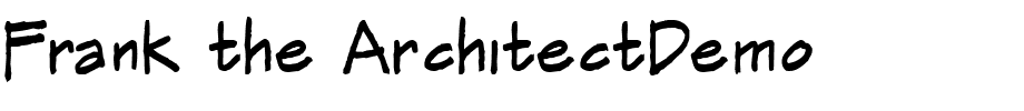 Frank the ArchitectDemo.ttf