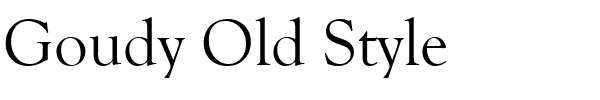 Goudy Old Style.ttf