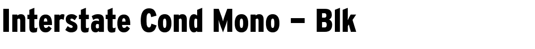 Interstate Cond Mono - Blk.ttf