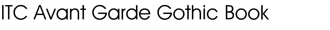 ITC Avant Garde Gothic Book.ttf