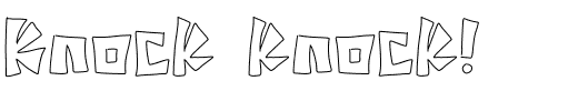 Knock knock!.ttf