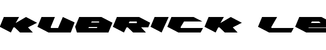 Kubrick Leftalic.ttf