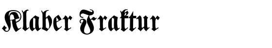 Klaber Fraktur.ttf
