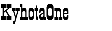 KyhotaOne.ttf