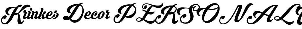 Krinkes Decor PERSONAL USE.ttf
