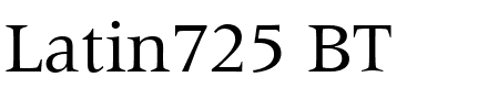 Latin725 BT.ttf