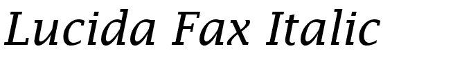 Lucida Fax Italic.ttf