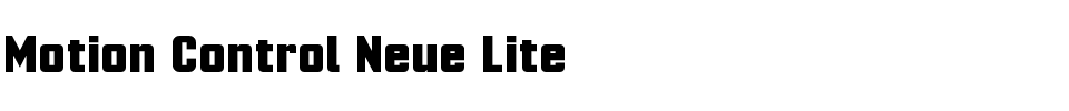 Motion Control Neue Lite.ttf
