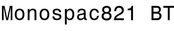 Monospac821 BT.ttf