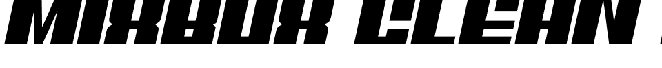 Mixbox Clean Italic Demo.ttf
