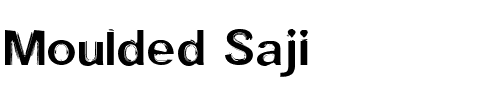 Moulded Saji.ttf