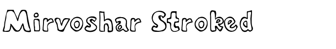Mirvoshar Stroked.ttf