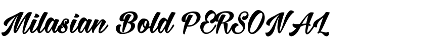 Milasian Bold PERSONAL.ttf