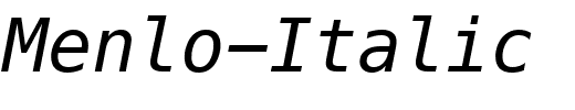 Menlo-Italic.ttf