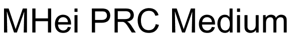 MHei PRC Medium.ttf