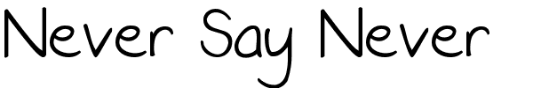 Never Say Never.ttf
