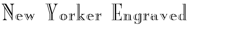 New Yorker Engraved.ttf