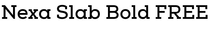 Nexa Slab Bold FREE.ttf