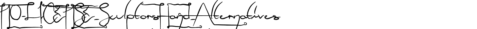 NO-LICENSE_SculptorsHand_Alternatives.ttf
