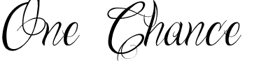 One Chance.ttf