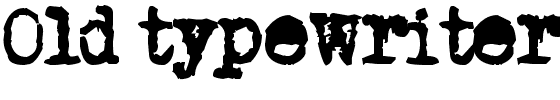 Old typewriter.ttf