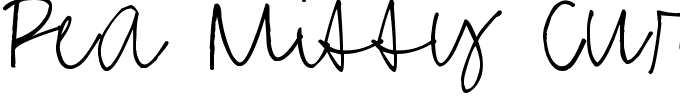 Pea Missy Cursive.ttf