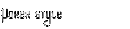 Poker style.ttf