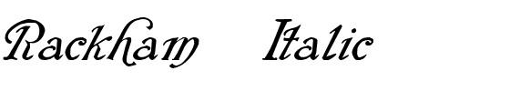 Rackham Italic
