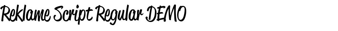Reklame Script Regular DEMO.ttf