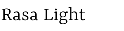Rasa Light.ttf