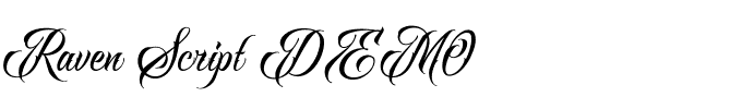 Raven Script DEMO.ttf