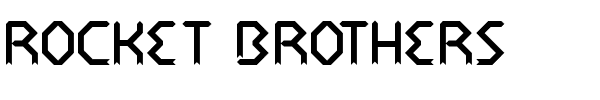 rocket brothers.ttf