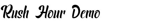 Rush Hour Demo.ttf