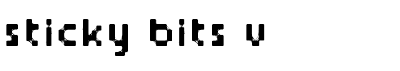 Sticky bits v2.ttf