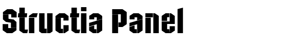 Structia Panel.ttf