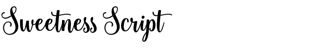 Sweetness Script.ttf