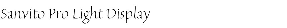 Sanvito Pro Light Display.ttf