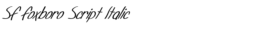 SF Foxboro Script Italic.ttf