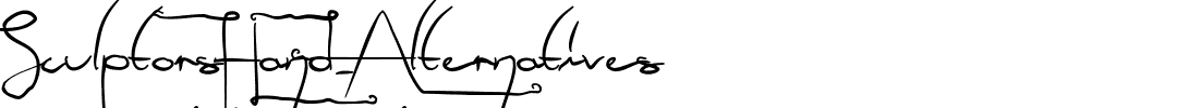 SculptorsHand_Alternatives.ttf