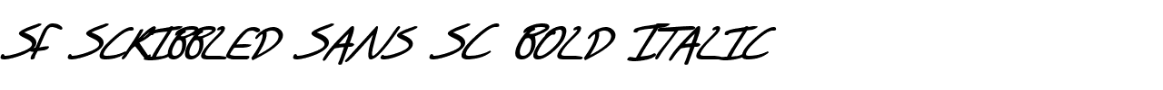 SF Scribbled Sans SC Bold Italic.ttf